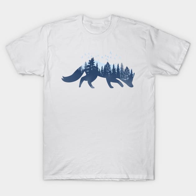 Fox Forest T-Shirt by AdoptCat